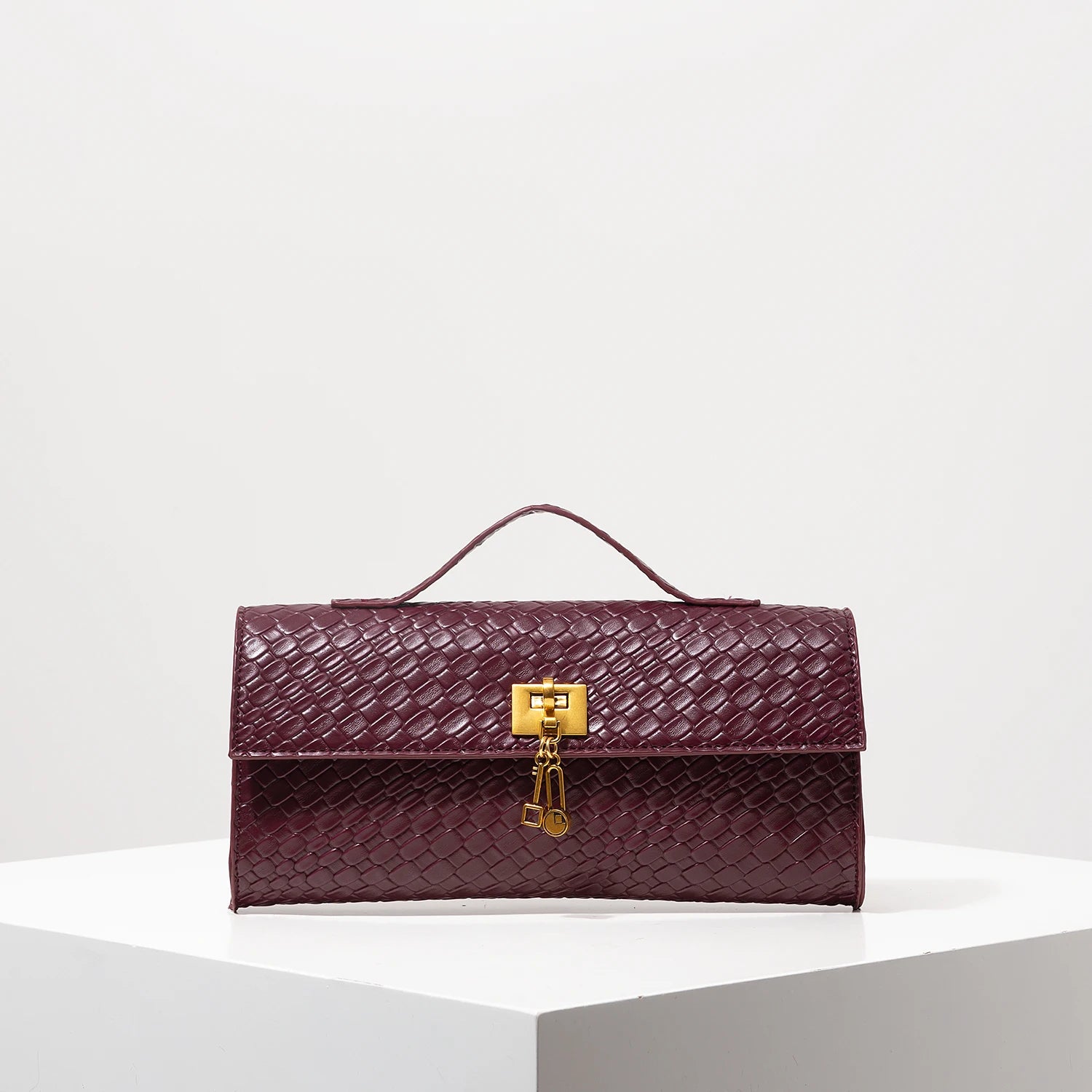 Italiana| Burgundy Purse, Vintage Business Casual Work Bag,