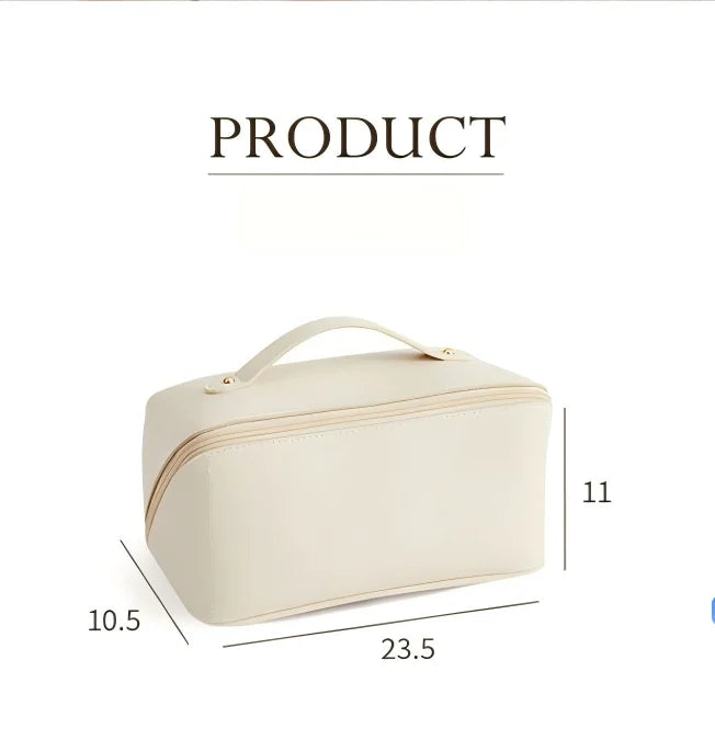 Homefish Organizer Female Toiletry Kit Bag MakeUp Case Storage Pouch Luxury Lady Box, Cosmetic Bag, Organizer Bag For Travel Zip