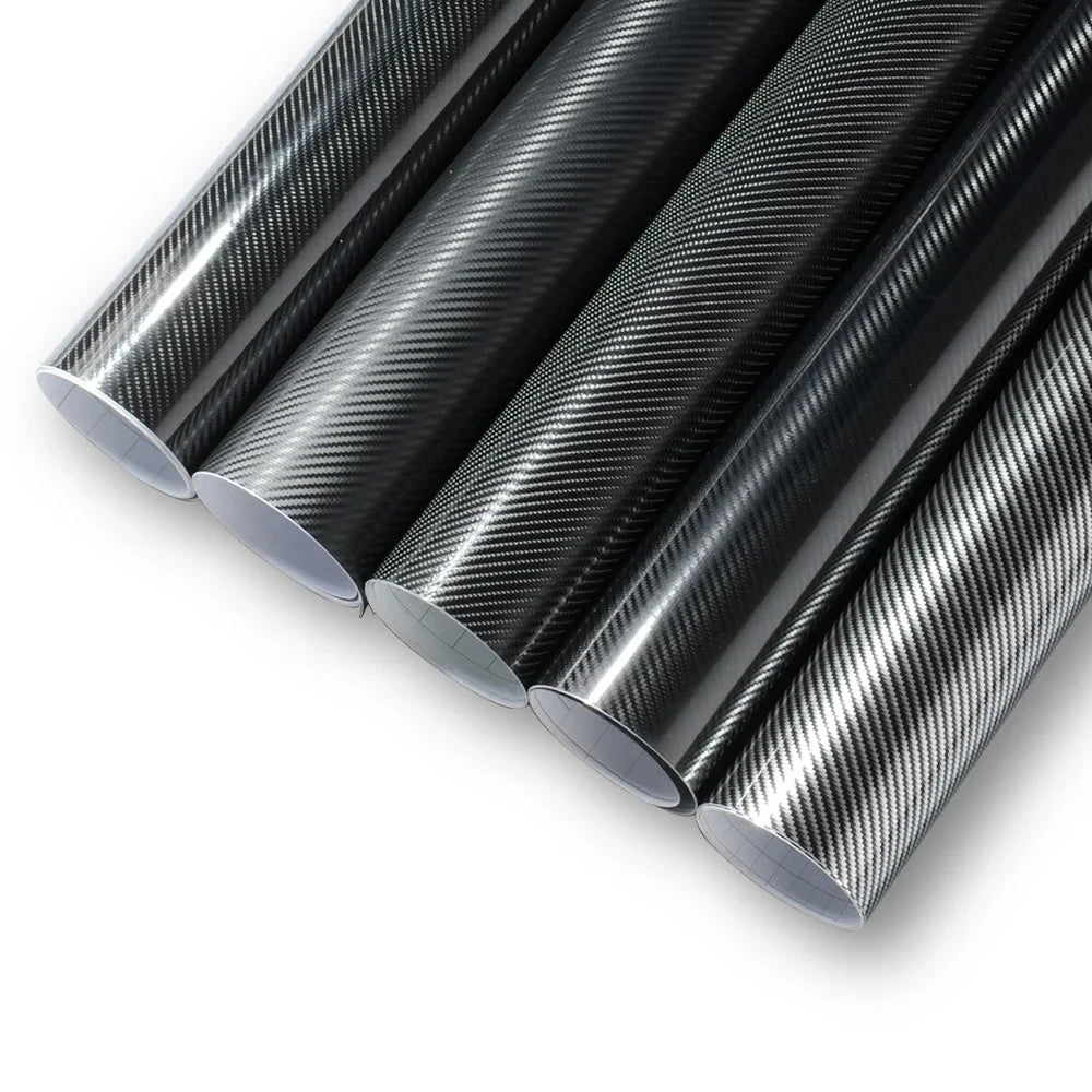 Car Wrap Film Covering 2D 3D 4D 5D 6D Glossy Carbon Fiber Wrapping Vinyl Film Auto Motorcycle Waterproof PVC Foil Car Accessories