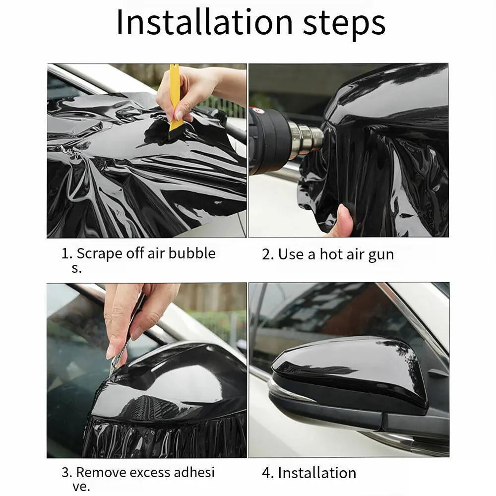 Car Wrap Film Covering 2D 3D 4D 5D 6D Glossy Carbon Fiber Wrapping Vinyl Film Auto Motorcycle Waterproof PVC Foil Car Accessories