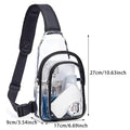Event Concert Clear Shoulder bag Casual Clear Chest Bag Women Men Waterproof Transparent PVC Crossbody Travel Pouch Outdoor Sports Phone Sling Shoulder Bag