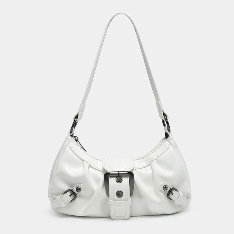 Y2K spring hot selling Maillard style retro chic small bag spicy girl Y2K wasteland style vintage leather shoulder handbag