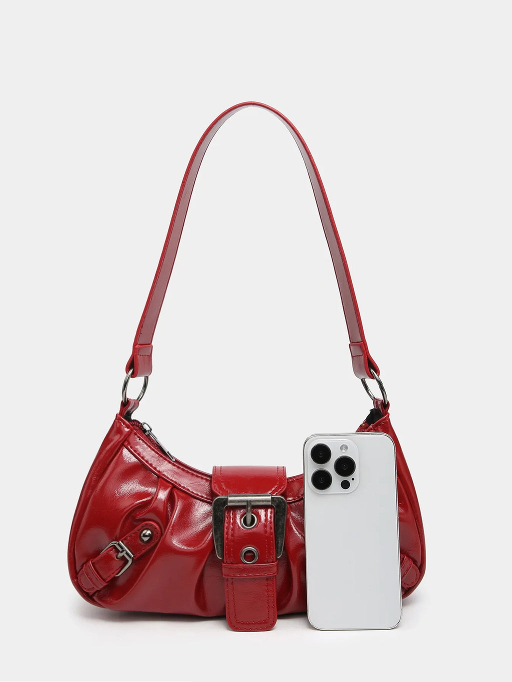 Y2K spring hot selling Maillard style retro chic small bag spicy girl Y2K wasteland style vintage leather shoulder handbag