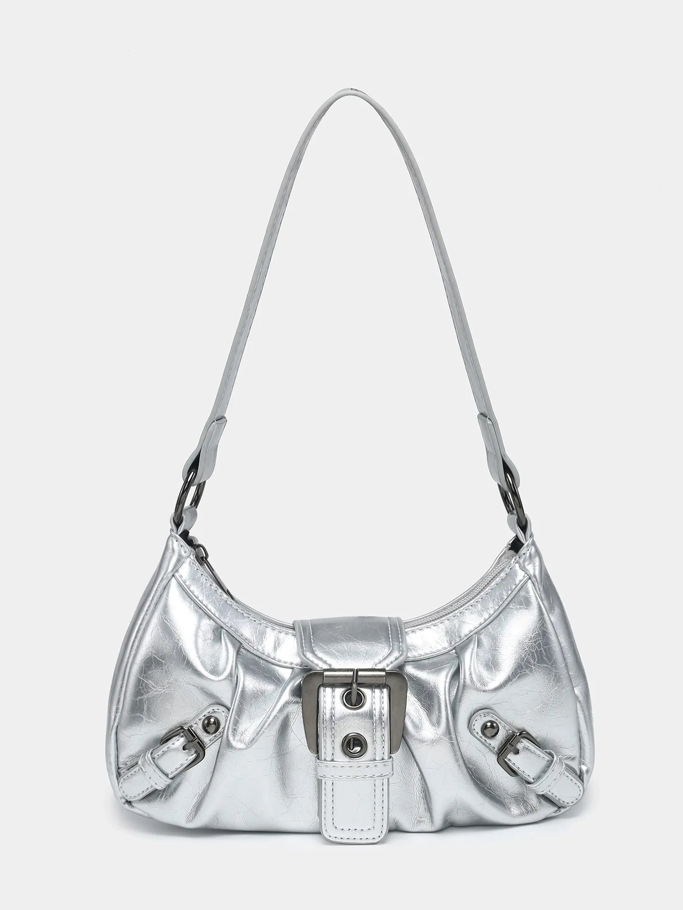 Y2K spring hot selling Maillard style retro chic small bag spicy girl Y2K wasteland style vintage leather shoulder handbag