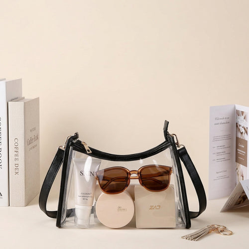 Clear Bag for Stadium Events Women's Purse Handbags Small Purse shoulder bag Crossbody Bag — Studio packshot