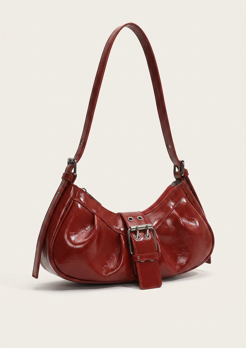 Y2K Shoulder Bag Leather Hobo Bags for Women, Small Cute Clutch Purses Millard Bag — Studio packshot