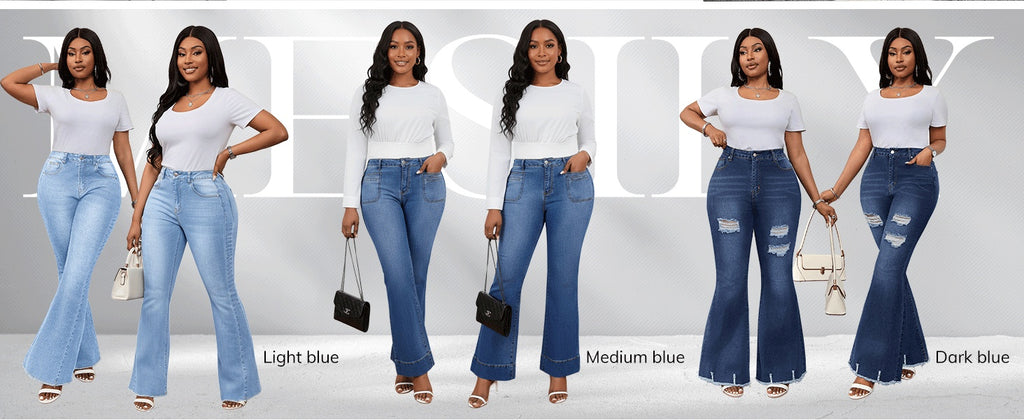 Women's High Waisted Super Stretchy Skinny Denim Work Jeans
