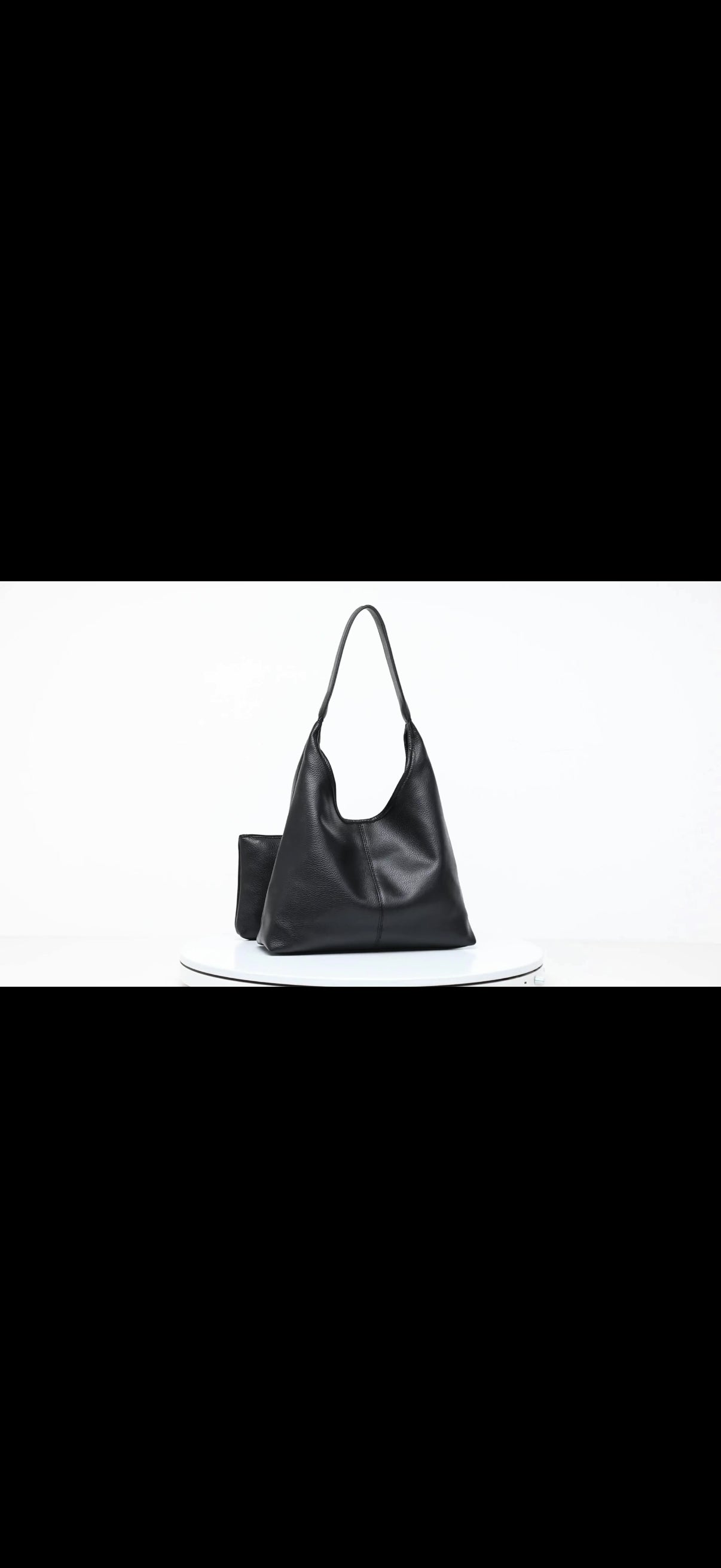 Fall Hobo Bags Purses with Makeupbag for Women, Soft Shoulder Bag Vegan Leather Tote Crossbody With makeup bag Purse Ladies Slouchy Handbag with Pouch